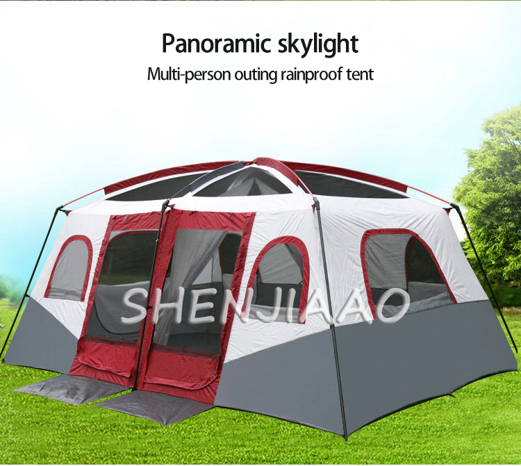 Cheap Goat Tents Outdoor Camping Tent With One Bedroom And One Living Room Single Layer Tent Is Waterproof And Can Accommodate More Than 8 People Tents 